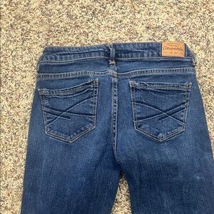 Aeropostale Women's Classic Blue Bayla skinny crop